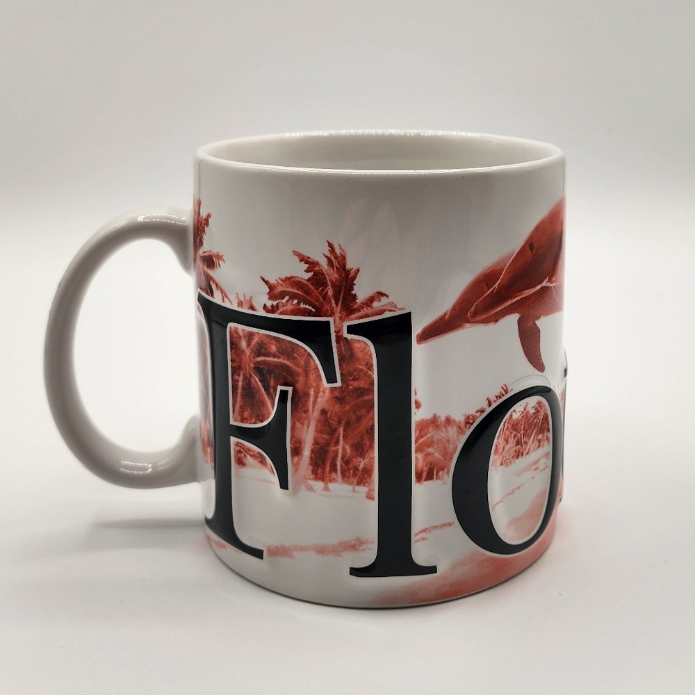 Vintage Florida Americaware Coffee Mug Cup 24oz Mug Embossed 3D Large Vintage